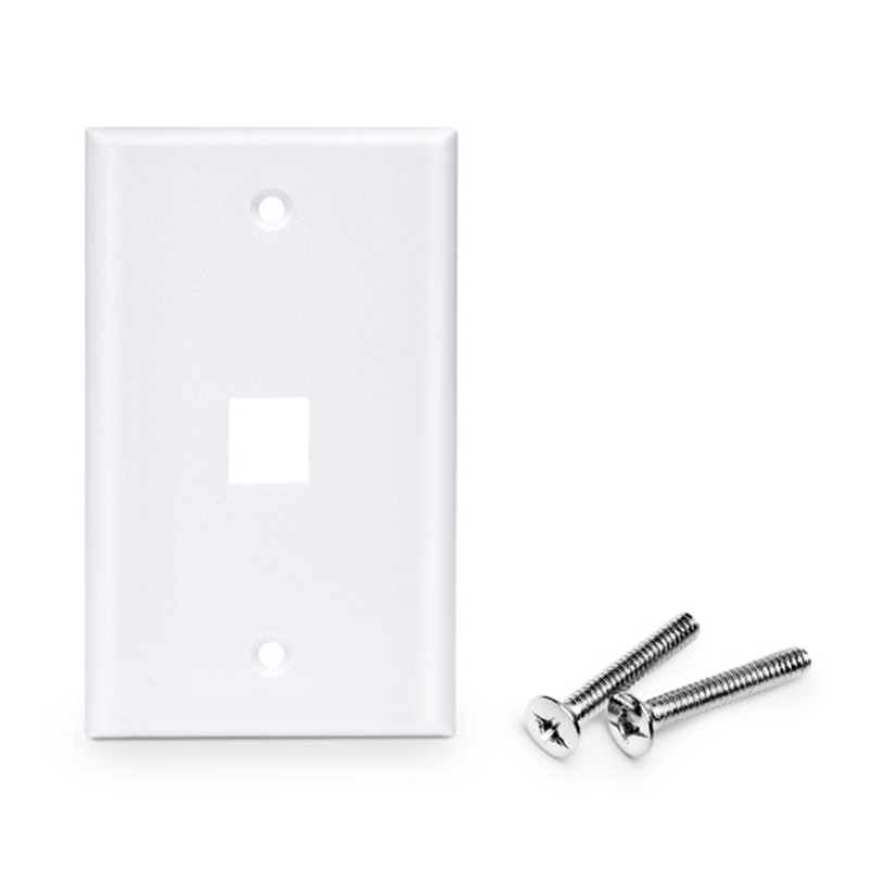 Keystone Wall Plate, White, Single Gang