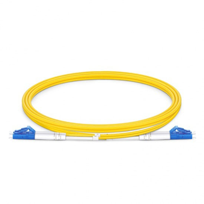 LC UPC to LC UPC Duplex OS2 Single Mode  2.0mm Fiber Optic Patch Cable