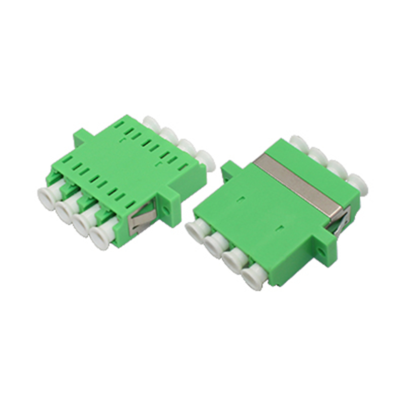 LC APC QUAD One-piece Adapter With Flange