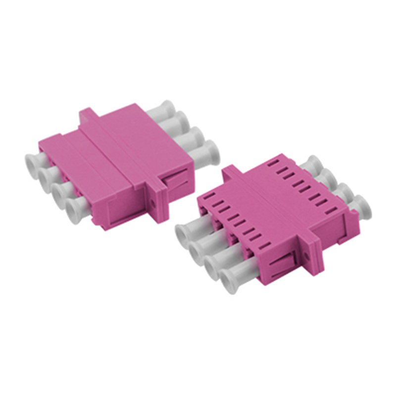 LC OM4 QUAD Asymmetric Welding Adapter With Flange