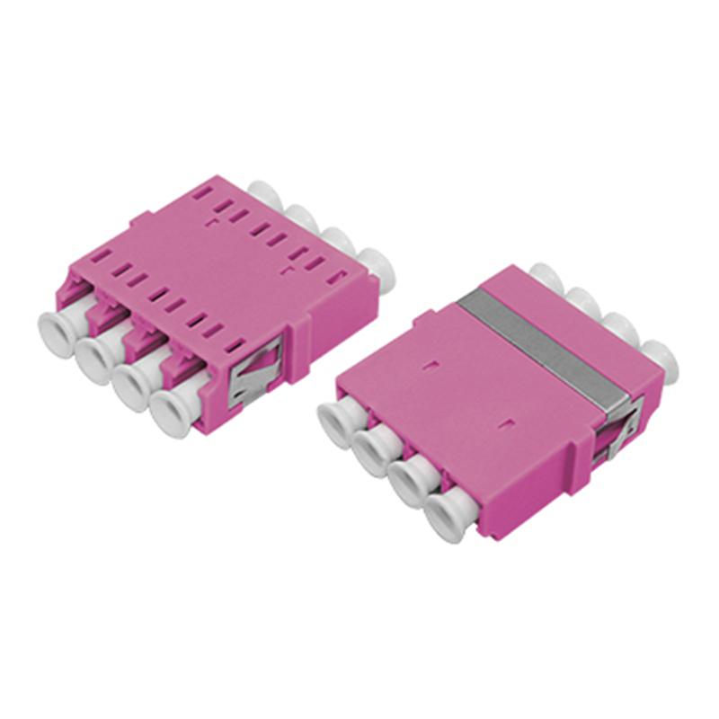 LC OM4 QUAD One-piece Adapter Without Flange