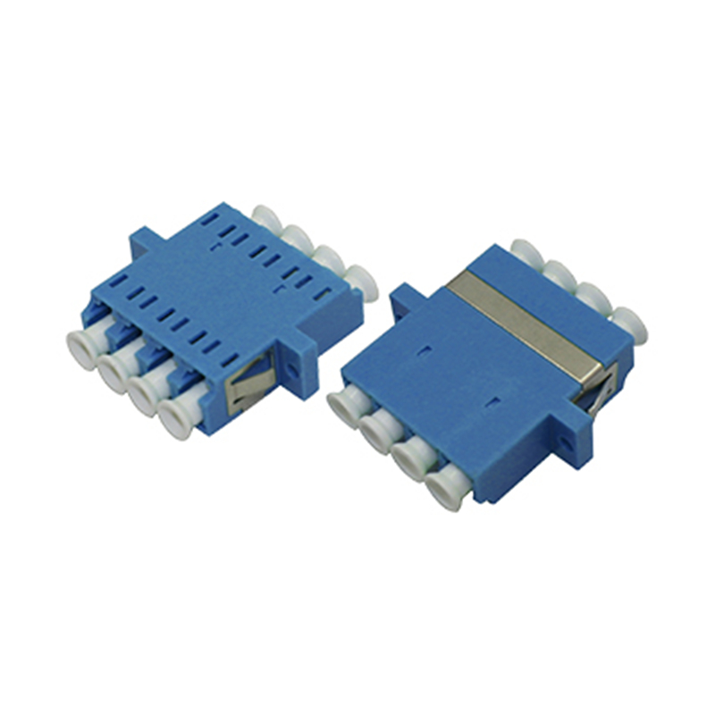 LC UPC QUAD One-piece Adapter With Flange