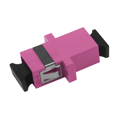 SC OM4 SX Adapter With Flange
